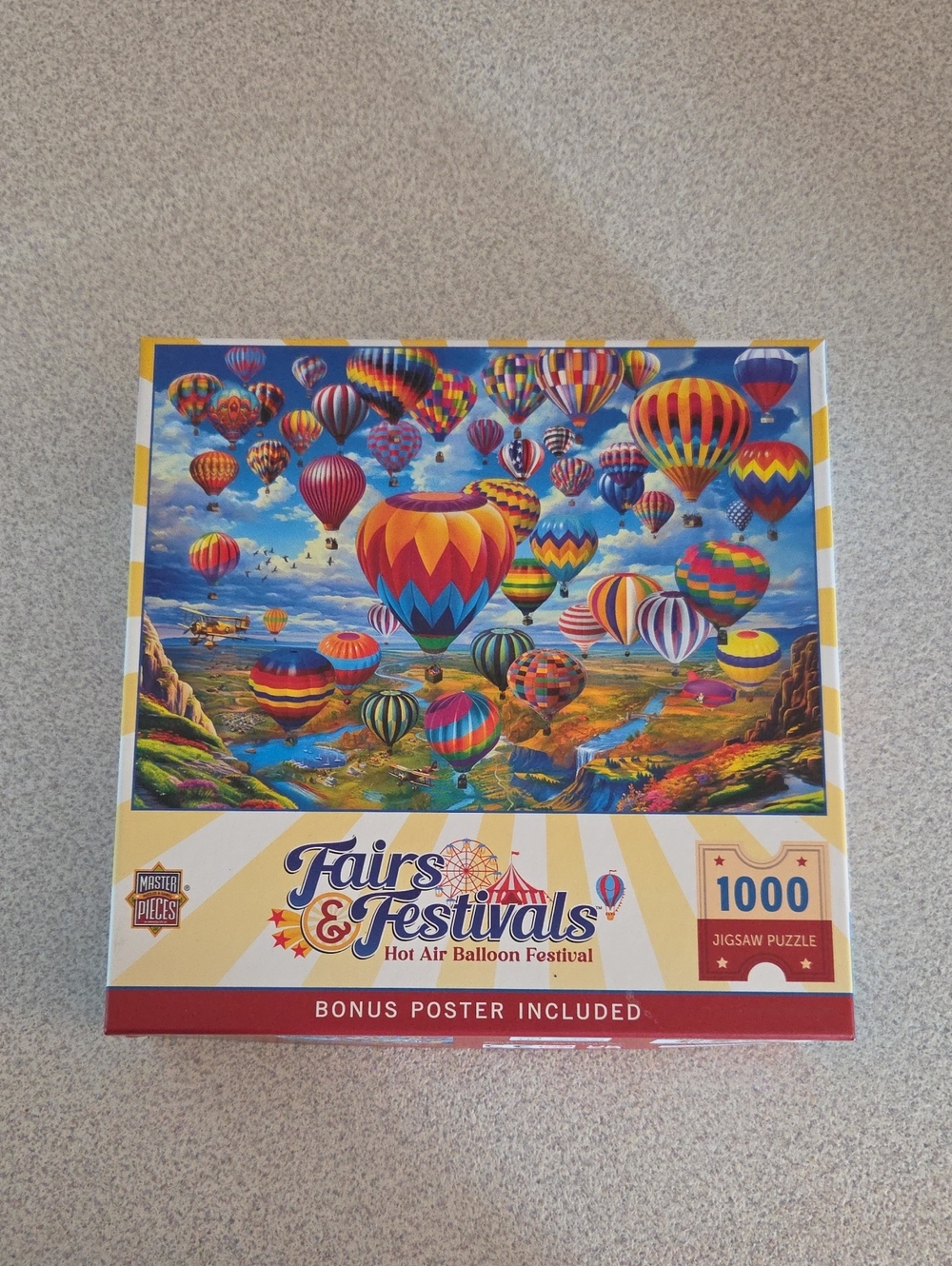 Fairs & Festivals 1000-Piece Hot Air Balloon Puzzle